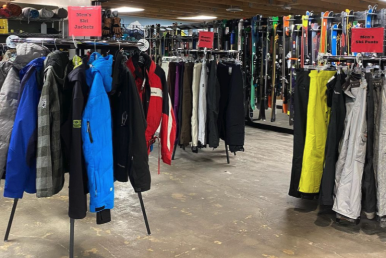 Used skiing clothing MER Mountain Equipment Recyclers