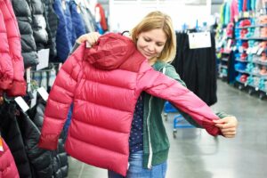 when choosing a jacket for mountain sports check the fit