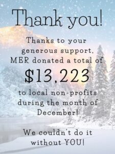MER Charity Donations December 22